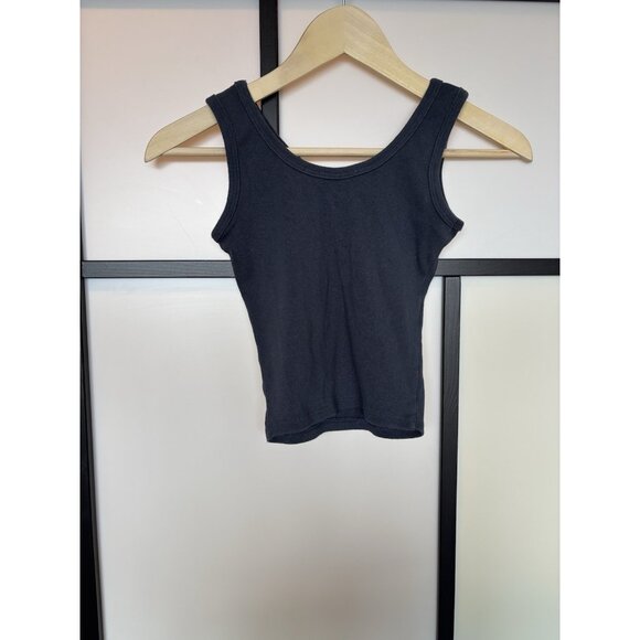 MALIBU ribbed Tank Top Crop Graphic Size SMALL California Y2K Beach Summer Boho - Picture 7 of 9